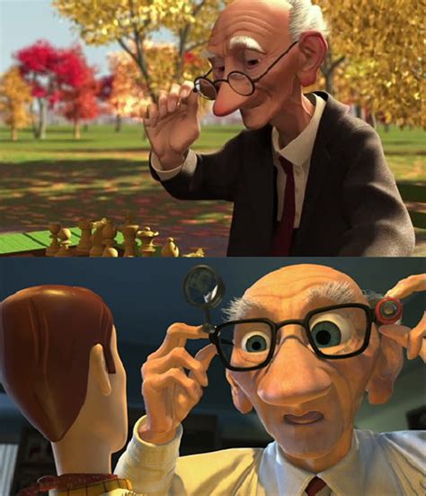 The Old Man From The Pixar Short Geris Game Is Also The Toy
