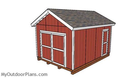 12x16 Gable Shed With 2x6 Studs Plans Myoutdoorplans Free