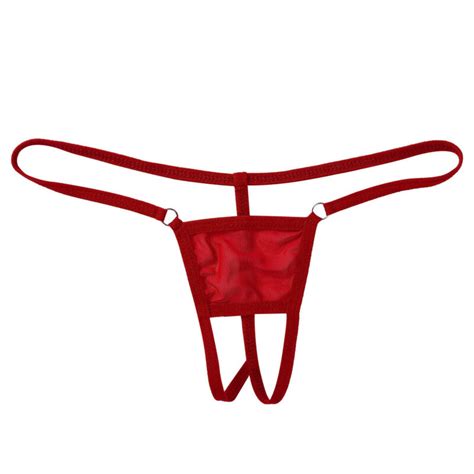 Sexy Mens Thongs Underwear Mesh G String Swimwear Micro Bikini T Back
