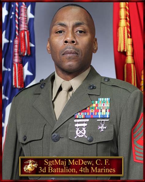 Sergeant Major Charles F Mcdew 1st Marine Division Biography