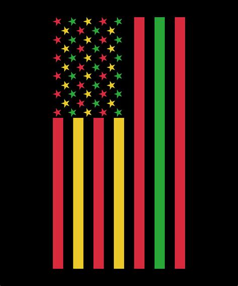 Juneteenth African American Flag Freedom Equality Digital Art By P A