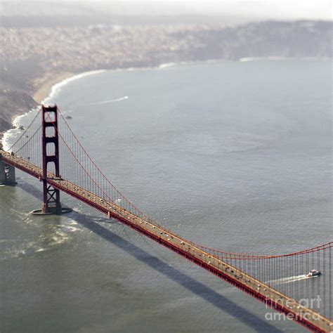 Aerial View Of Golden Gate Bridge Photograph By Eddy Joaquim