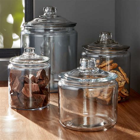 Heritage Hill Glass Jars With Lids Crate And Barrel Canada