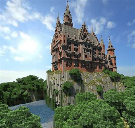 Medieval castle with town · 3. Minecraft castle, Minecraft castle blueprints, Minecraft ...