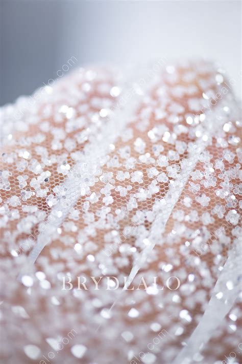 Shiny Designer Bridal Glitter Tulle Fabric Brydealofactory