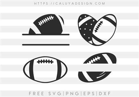 Football Monogram Free Svg