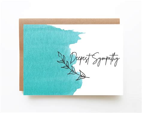 Printable Card Deepest Sympathy Card Instant Download Printable