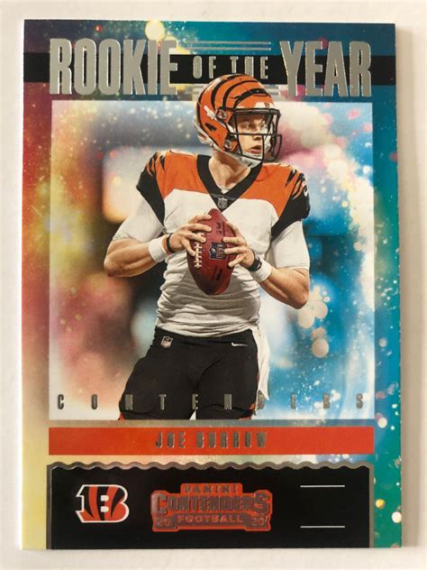 Joe Burrow 2020 Panini Contenders Rookie Of The Year Contenders 1 Pristine Auction