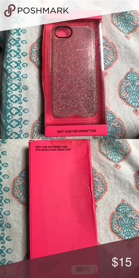 Victorias Secret Iphone 5 Case Rubber Clear Sparkle Case Victorias
