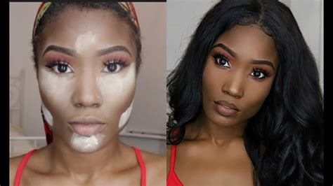 grwm simple glam makeup look for dark skin woc youtube
