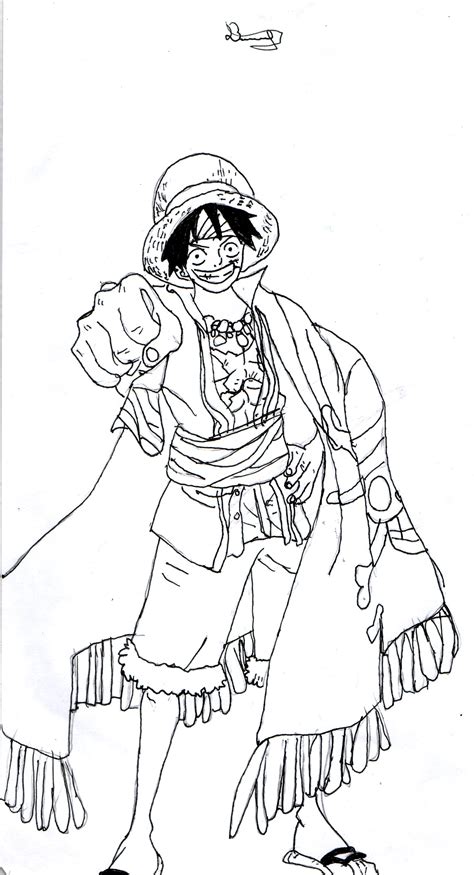 Coloriage One Piece Luffy