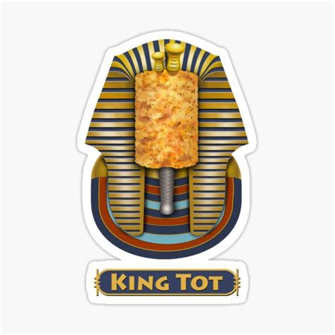 King Tot Pun Sticker By Glooptrekker Redbubble