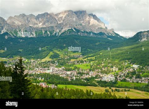 Cortina Dampezzo The Dolomites Veneto Italy Stock Photo Alamy