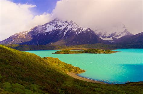 Lake Nordenskjold Paine Grande In Background Torres Del