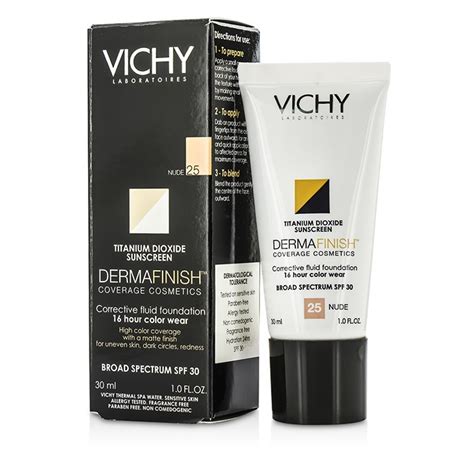 Vichy Dermafinish Corrective Fluid Foundation Spf30 Nude 25 30ml Cosmetics Now 中华