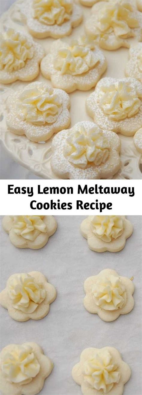 Easy Lemon Meltaway Cookies Recipe 9am Chef