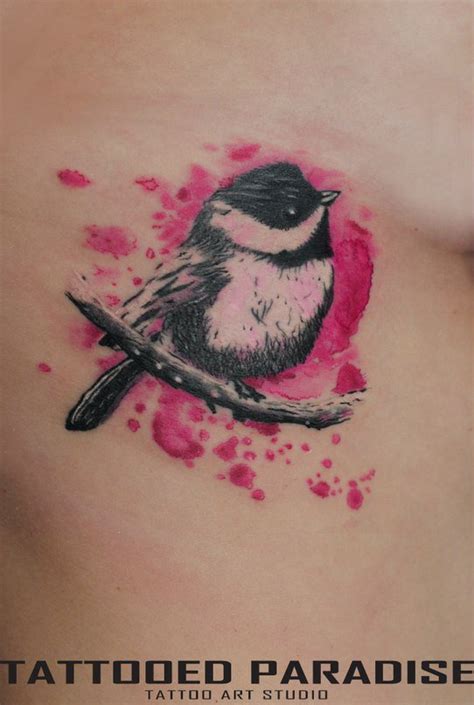 25 Cute Watercolor Bird Tattoo Designs For Girls