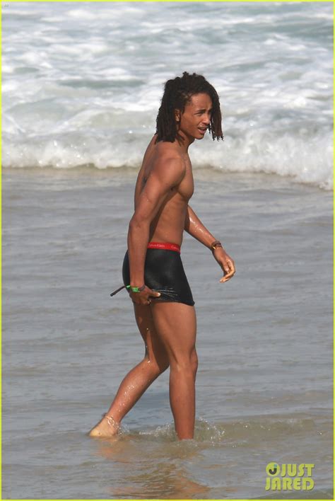 Jaden Smith Goes Shirtless Wears His Underwear At The Beach Photo
