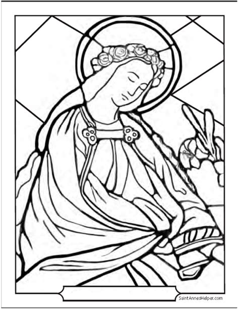 Catholic Coloring Page Our Lady Of Loreto Catholic Sa Vrogue Co