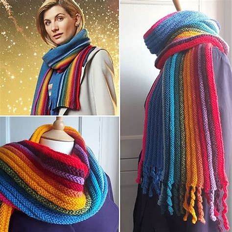 Thirteenth Doctor Doctor Who Crochet Doctor Who Scarf Doctor Who