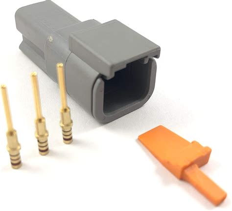 Deutsch Dtm 2 Way Pin Connector Kit 24 20 Awg Gold Contacts