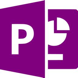 Purple microsoft powerpoint icon - Free purple office icons