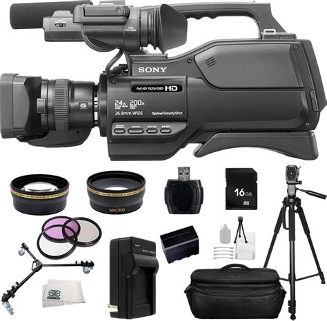 sse sony hxr mc2500e hxrmc2500e shoulder mount avchd camcorder with 3 inch lcd black pal