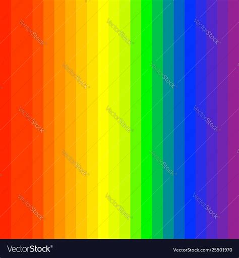 Rgb Rainbow Spectrum Colored Stripes Lines Vector Image