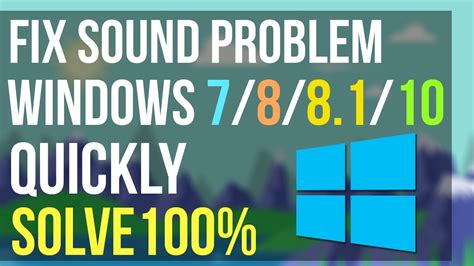 To fix this error, you should give a pause to the upload. How to Fix all sound problems of Windows 7, 8, 8.1 and 10 ...