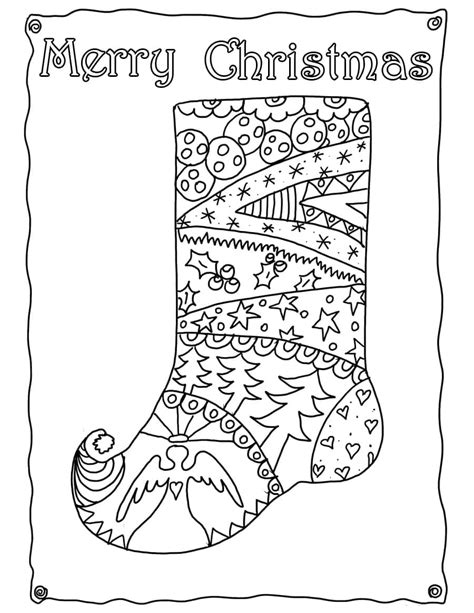 Merry Christmas Boots Coloring Page Download Print Or Color Online