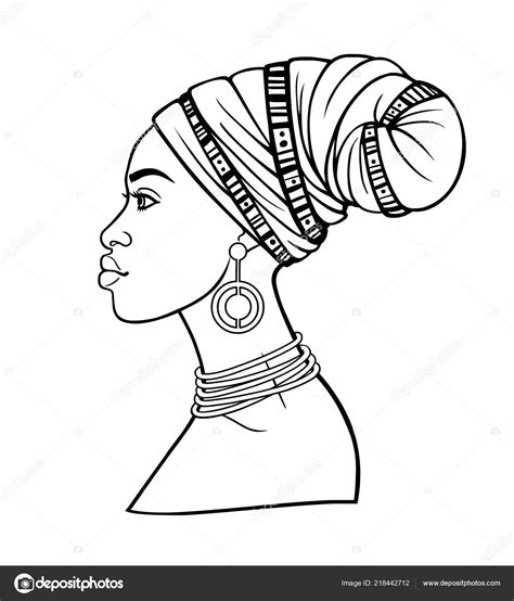 Blog archive 2020 2616 september 211. Tendances Pour Dessin Femme Africaine Profil - Random Spirit