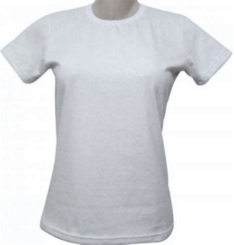 Kit 10 Camisetas Baby Look Fem Branca Gola U Ou V Sublimação R 119