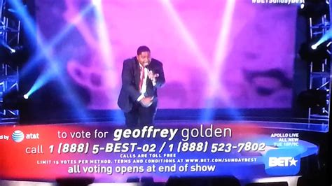 Geoffrey Golden Singing Glory To God Sunday Best Youtube