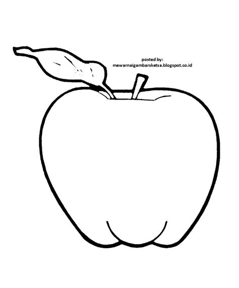 Download now 10 gambar sketsa apel simple dan mudah 2019 dp bbm. Mewarnai Gambar: Mewarnai Gambar Sketsa Buah Apel 1