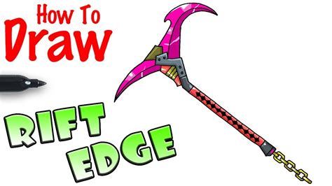 How To Draw Rift Edge Pickaxe Fortnite Youtube