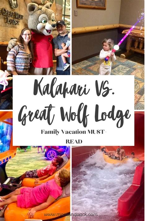 Battle for your Family Vacation. Kalahari VS. Great Wolf Lodge in 2022