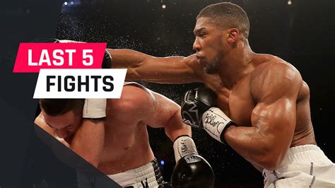 Anthony Joshua's last five fights | Sporting News