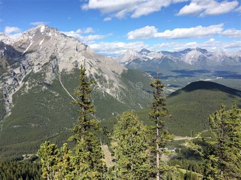 Scenic View Of Banff National Park From Mount Norquay Stock Image