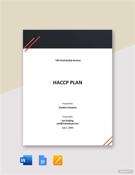 Haccp Chart