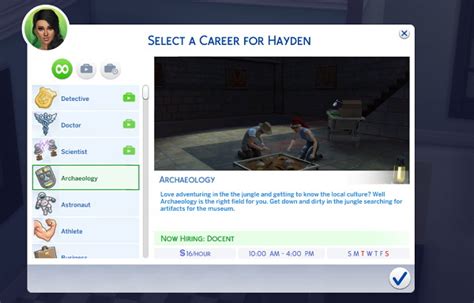 Why don't you just have a look at the sims 4. Mod The Sims: Archaeology Career by snowleopard__x • Sims ...
