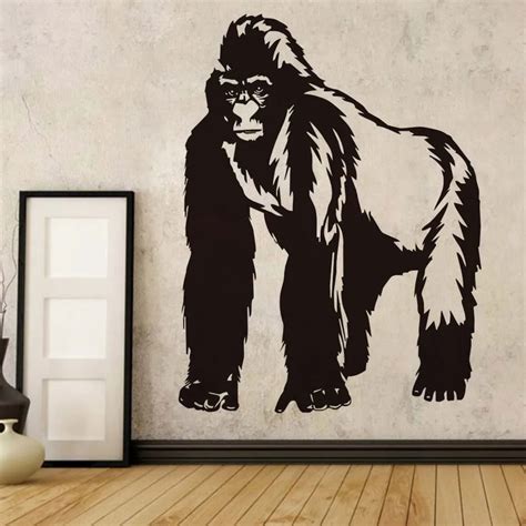 Chimpanzee Wall Sticker For Kids Room Bedroom Cartoon Animals Posters