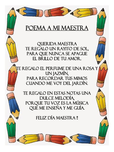 Poesia Poema A Mi Maestra Inicialdocx