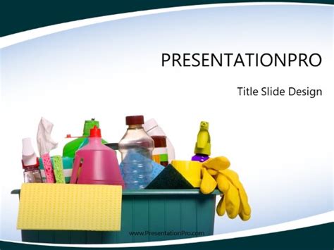 Household Cleaning Powerpoint Template Presentationpro