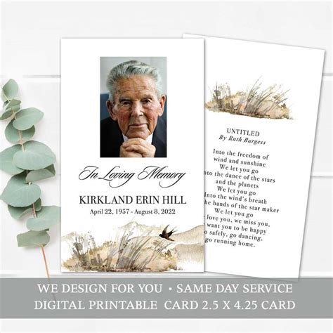 Funeral Memorial Cards Ideas