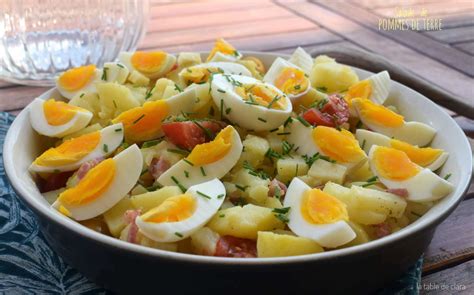 Salade De Pommes De Terre Oeufs Et Lardons Recette Ptitchef