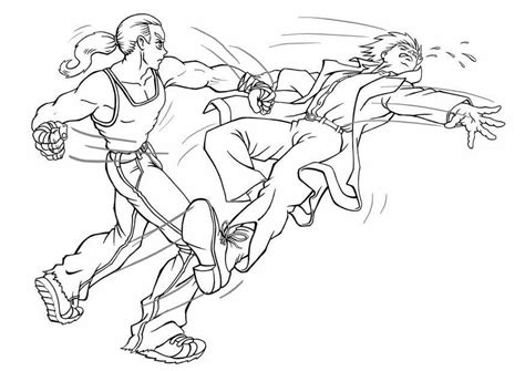 Dibujo para colorear Pelea - lucha - Dibujos Para Imprimir Gratis - Img