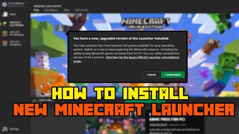 How To Install The New Minecraft Launcher Youtube