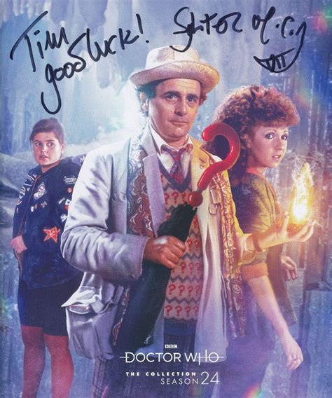 Season 24 Of ‘doctor Who Blu Ray Booklet Signed By Sylvester Mccoy