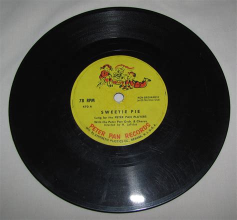Vintage 1940s Peter Pan Records 78 Rpm Vinyl Record Album Etsy