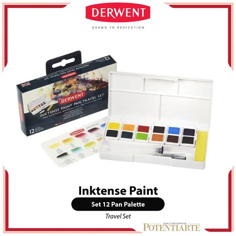 Jual Balok Warna Derwent Inktense Paint Pan Pallette Travel Set
